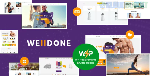 Welldone - Sports & Fitness Nutrition and Supplements Store WordPress Theme 2.4