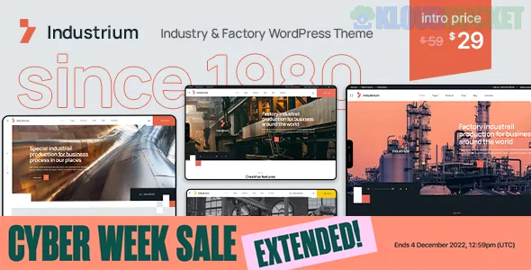 Industrium | Industry & Factory WordPress Theme 1.5.4