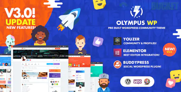 Olympus Theme | Social Networking WordPress Theme 4.7