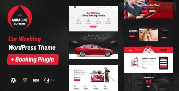 Aqualine - Car Washing Service with Booking System WordPress Theme 2.0.0