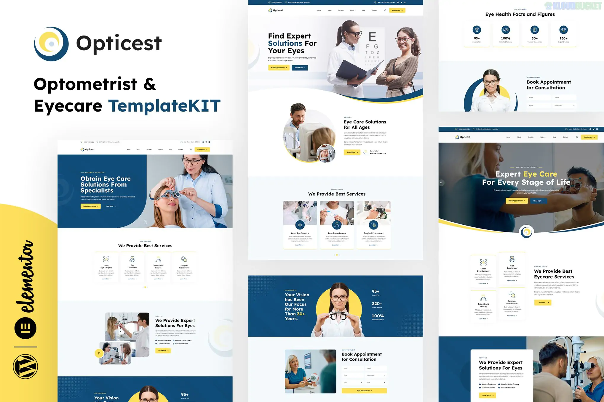 Opticest - Optometrist & Eyecare Elementor Template Kit 1.0.2