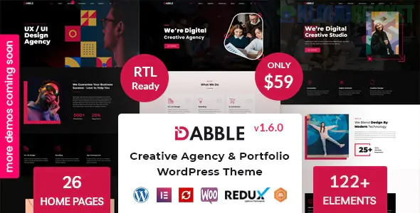 Dabble - Creative Agency & Portfolio WordPress Theme 1.6.6