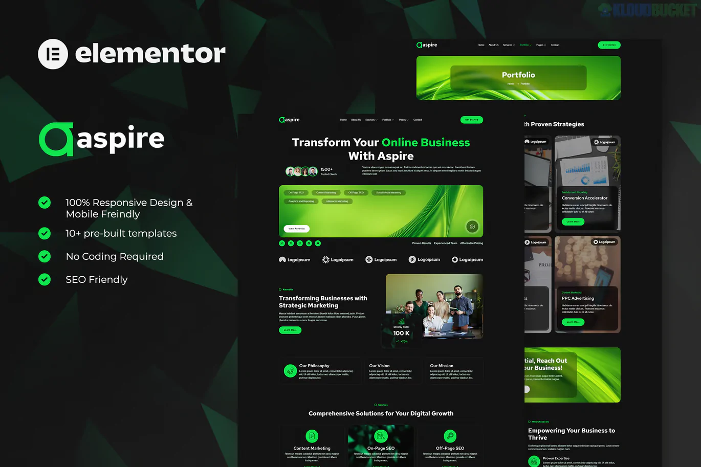 Aspire - SEO and Digital Marketing Elementor Template Kit