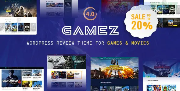 Gamez - Best WordPress Review Theme For Games, Movies And Music 4.3.4