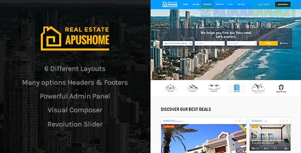 ApusHome - Real Estate WordPress Theme 1.7.1
