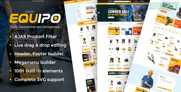 Equipo - Parts And Tools WordPress WooCommerce Theme 3.0