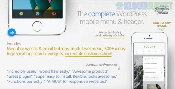 Touchy - Best WordPress Mobile Menu Plugin 5.0
