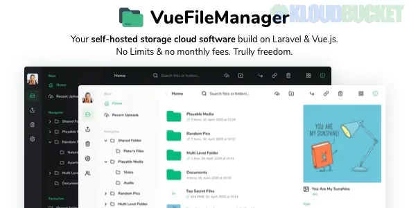 Vue File Manager with Laravel - Your Private Cloud 2.2.7