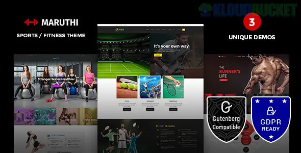 Maruthi Fitness - Fitness Center WordPress Theme 3.2