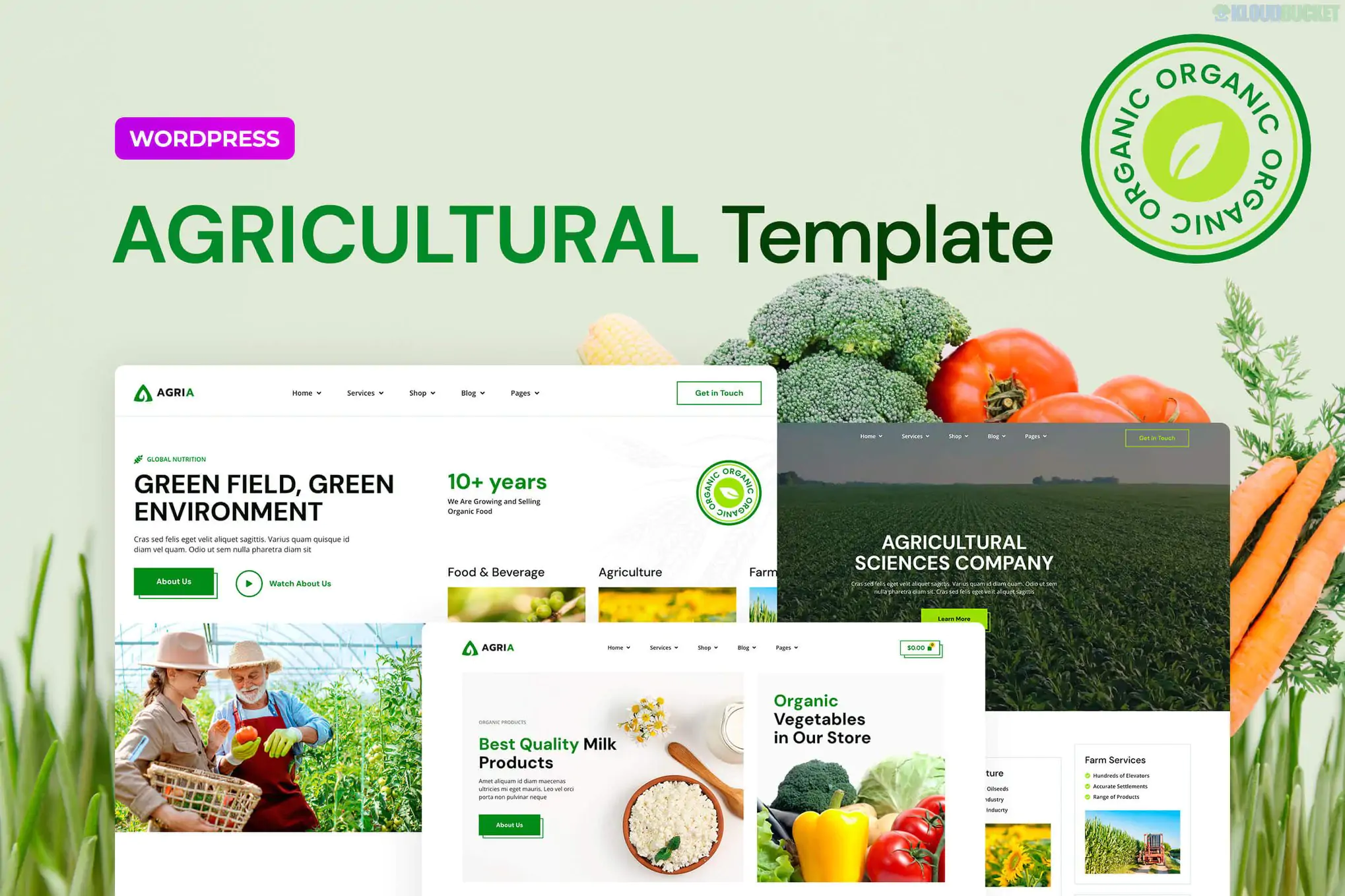 Agria – Agriculture Company Elementor Pro Template Kit 1.1.1