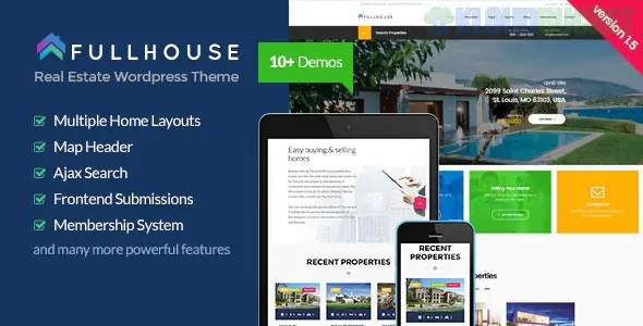 FullHouse - Real Estate Responsive WordPress Theme 1.8.3