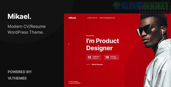 Mikael - Modern & Creative CV/Resume WordPress Theme 1.0.7