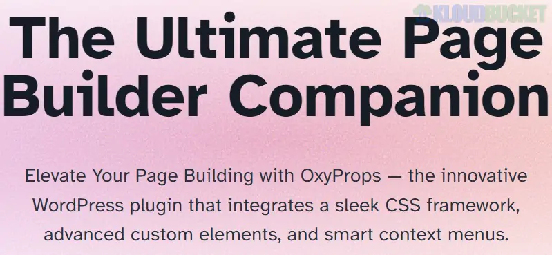 OxyProps - Modern CSS Framework For Building Your WordPress Site1.13.1