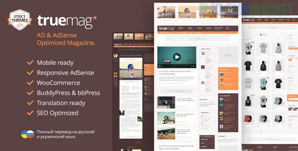 Truemag - AD & AdSense Optimized Magazine WordPress Theme 1.3.10