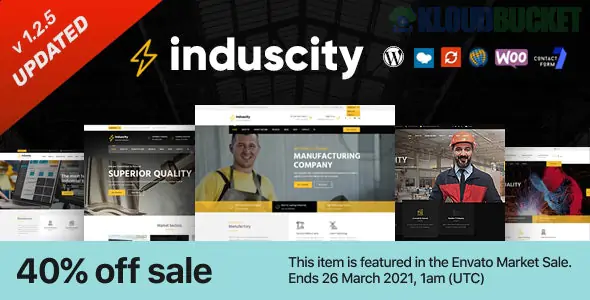 Induscity - Factory and Manufacturing WordPress Theme 1.4.7