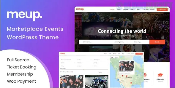 Meup - Marketplace Events WordPress Theme 2.0.8