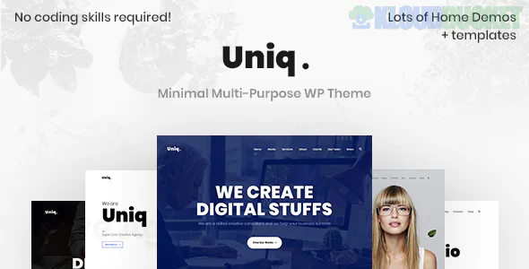 Uniq - Minimal Creative WordPress Theme 2.0.9