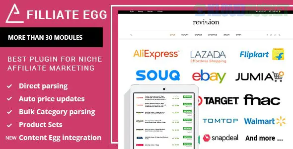 Affiliate Egg Pro - Niche Affiliate Marketing Wordpress Plugin 10.10.0