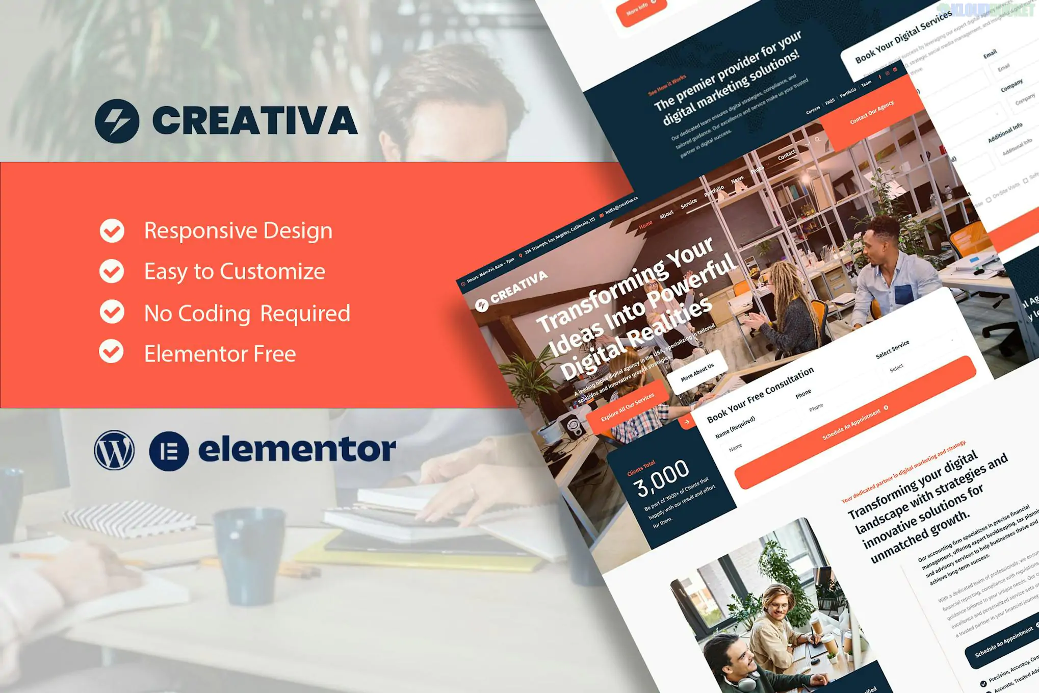 Creativa - Digital Agency Elementor Template Kit 1.0.1