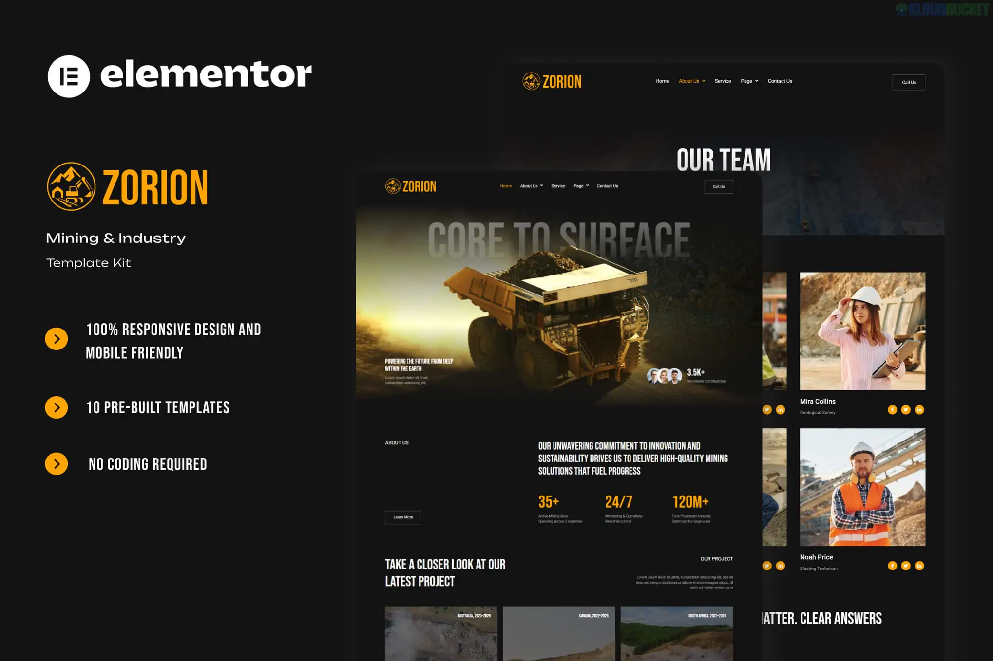 Zorion - Mining & Industry Elementor Template Kit 1.1.2