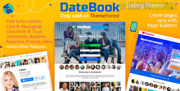 DateBook Theme | Dating WordPress Theme 4.8.5