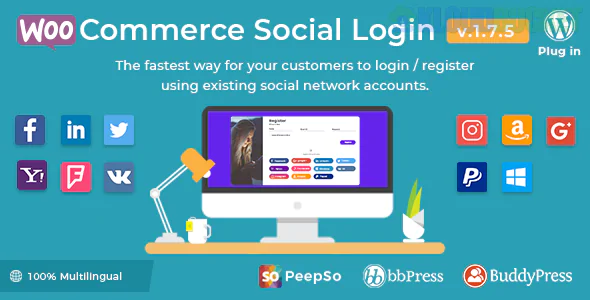 Social Login - WordPress / WooCommerce Plugin By wpweb 2.8.4