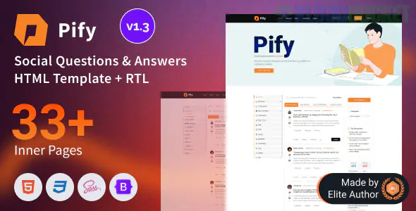 Pify - Social Questions & Answers Bootstrap 5 Template 1.3