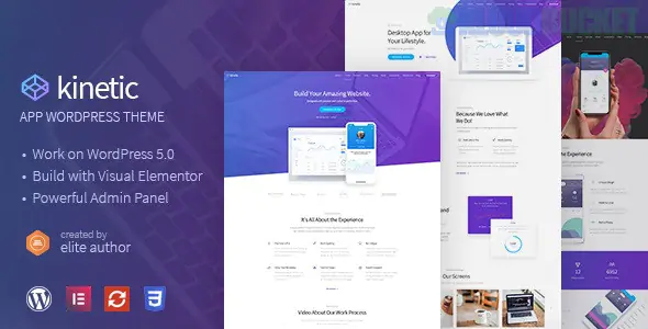 Kinetic - Desktop, Mobile & Product App WordPress Theme 1.0.1