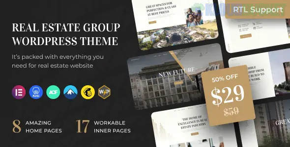 Reland - Real Estate Group WordPress Theme + RTL 1.5