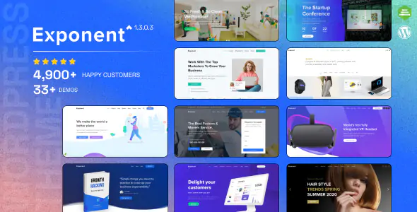 Exponent | Modern Multi-Purpose Business WordPress theme 1.3.0.8