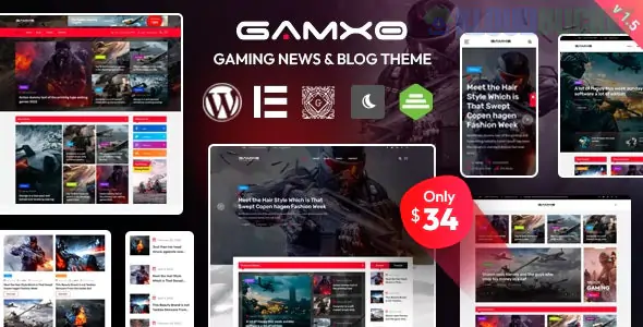Gamxo - WordPress Gaming News & Blog Theme 2.04