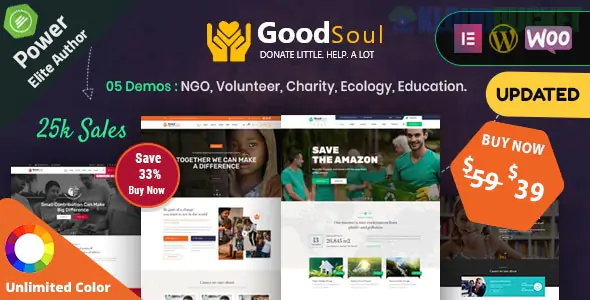 GoodSoul - Charity & Fundraising WordPress Theme 2.7
