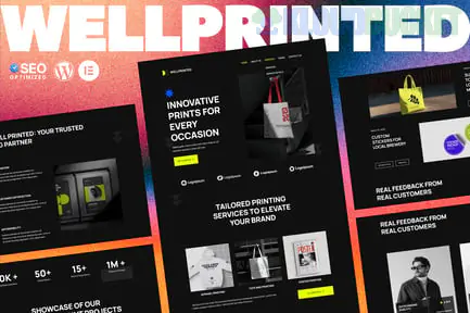 WellPrinted - Print Service Elementor Template Kit 1.0.4