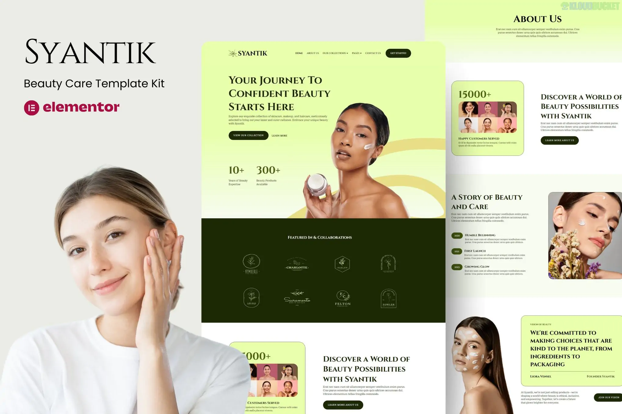 Syantik - Beauty Product Elementor Template Kit 1.1.0