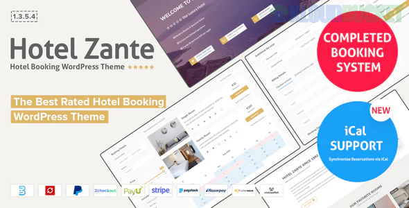 Hotel Theme Zante Hotel Booking WordPress Theme 1.3.5.4