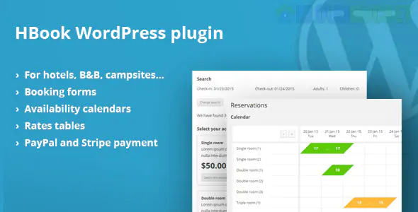 HBook - Hotel booking system - WordPress Plugin 2.1.4