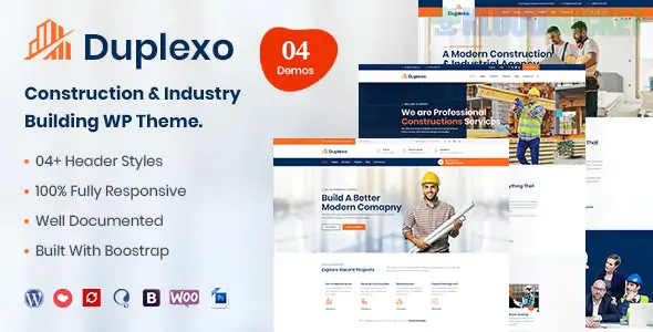 Duplexo - Construction Renovation WordPress Theme 5.7
