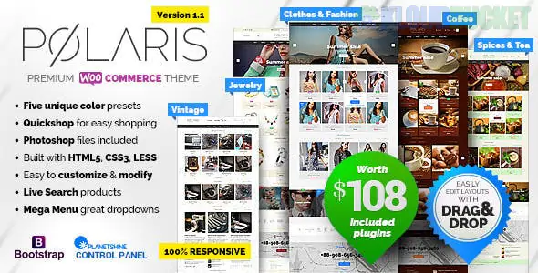Polaris - Minimal & Powerful Multipurpose WooCommerce Theme 1.1.41