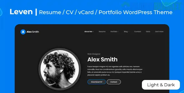 Leven - Best CV Resume WordPress Theme 1.8.0