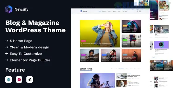 Newsify - Modern Magazine WordPress Theme 1.0.0