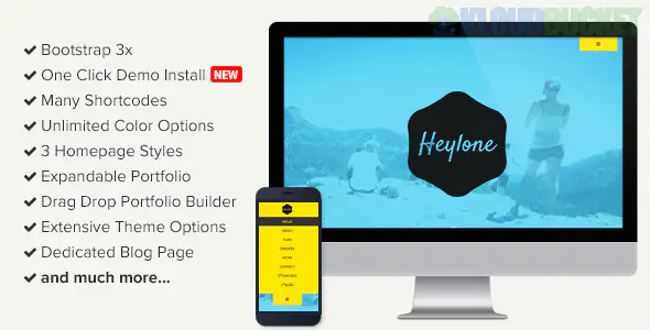 Heylone - One Page Parallax WordPress Theme 2.2