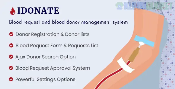 IDonatePro - Blood Donation, Request And Donor Management WordPress Plugin 2.1.5