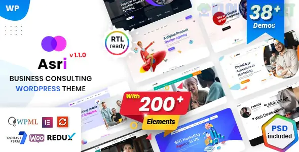 Asri - Business Consulting WordPress Theme 1.1.4