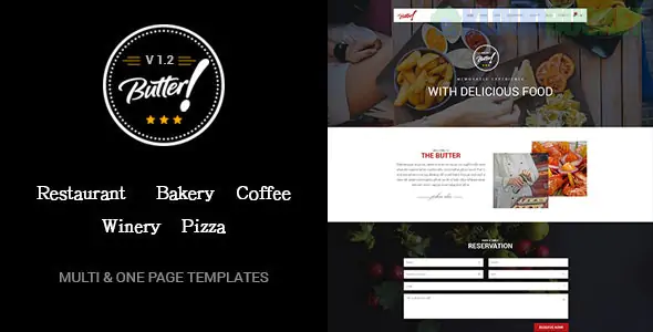 Butter - Professional Restaurant, Bakery, Coffee, Winery and Pizza WordPress Theme 2.1
