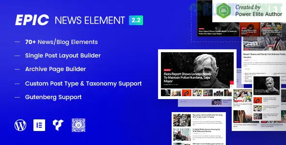 Epic News Elements – News Magazine Blog Element & Blog Add Ons for Elementor & WPBakery Page Builder