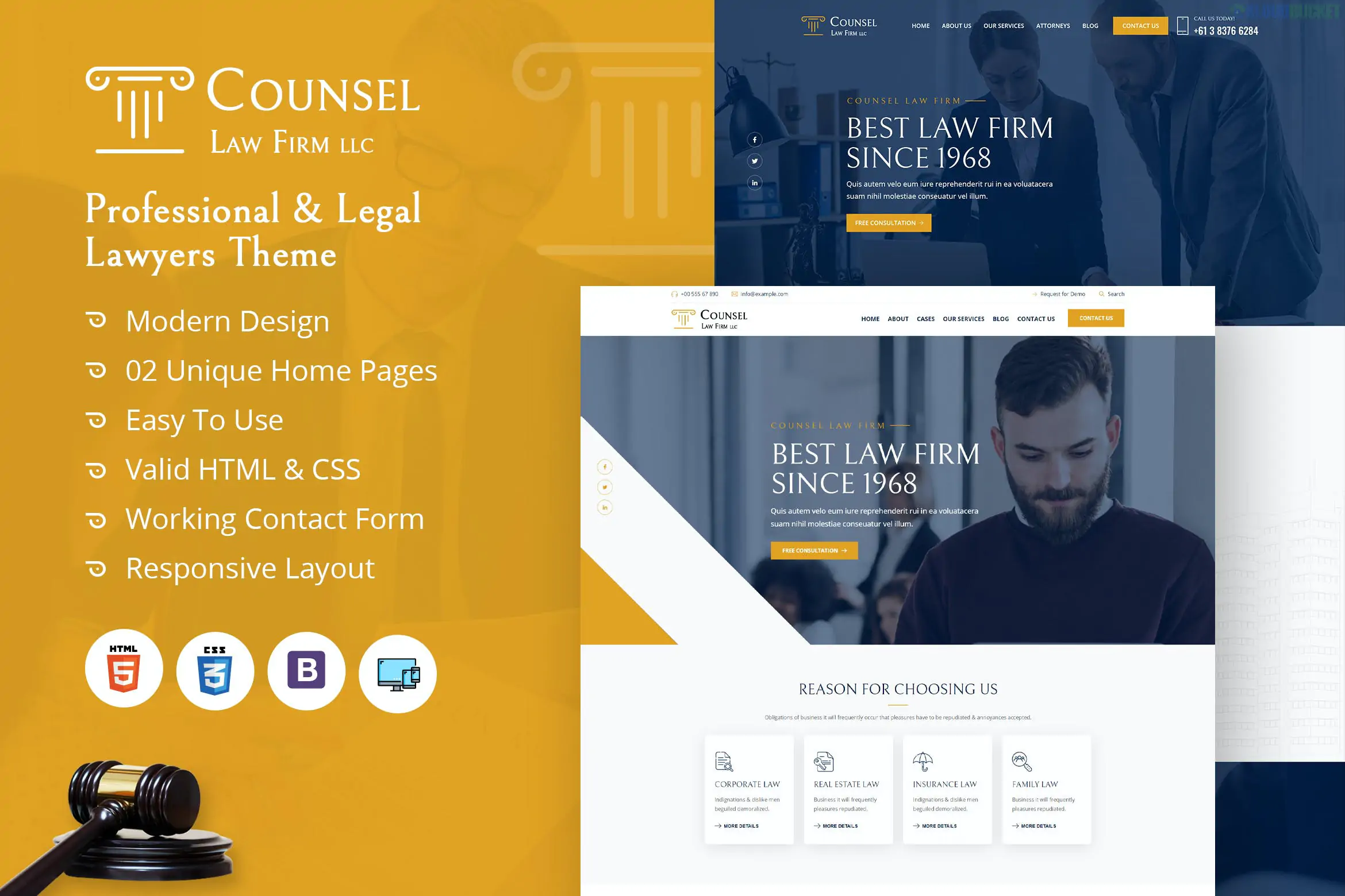 Advisom | Law Firm WordPress Theme 1.1