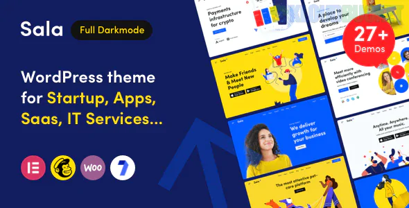 Sala - Startup & SaaS WordPress Theme 1.1.7