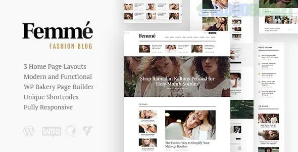 Femme - An Online Magazine & Fashion Blog WordPress Theme 1.3.6