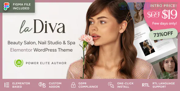 La Diva - Beauty Salon & Spa WordPress Theme 1.0.1