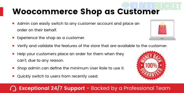 WooCommerce Shop As Customer By Progos 1.1.4
